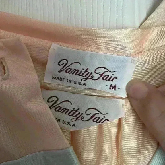 VANITY FAIR Vintage Floral 2pc Nightgown & Matching Robe Set Size M USA - Picture 4 of 7